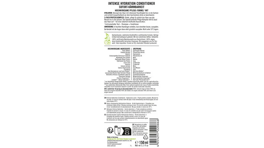 SANTE INTENSE HYDRATION Conditioner 150 ml