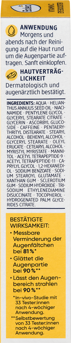 Augencreme Beauty Expert Vitamin C Eye Booster, 15 ml