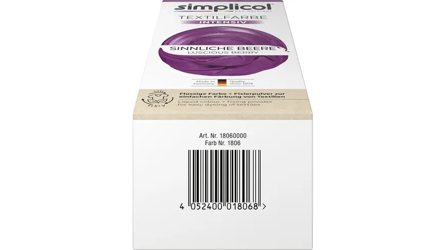 simplicol Textilfarbe Intensiv Sinnliche Beere 150 ml