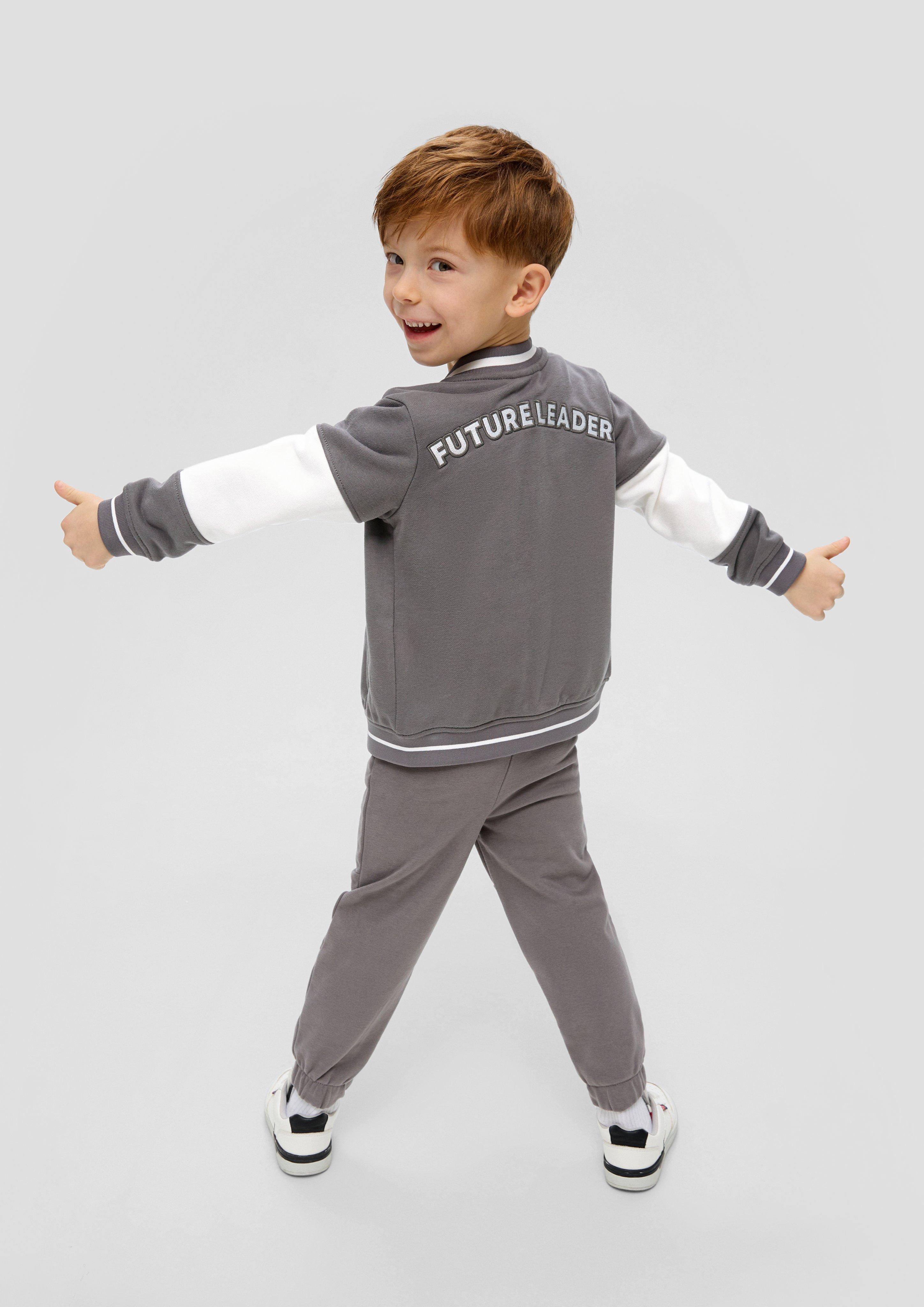 Sweatshirt-Jacke mit Fußball-Knöpfen  2143114-9439