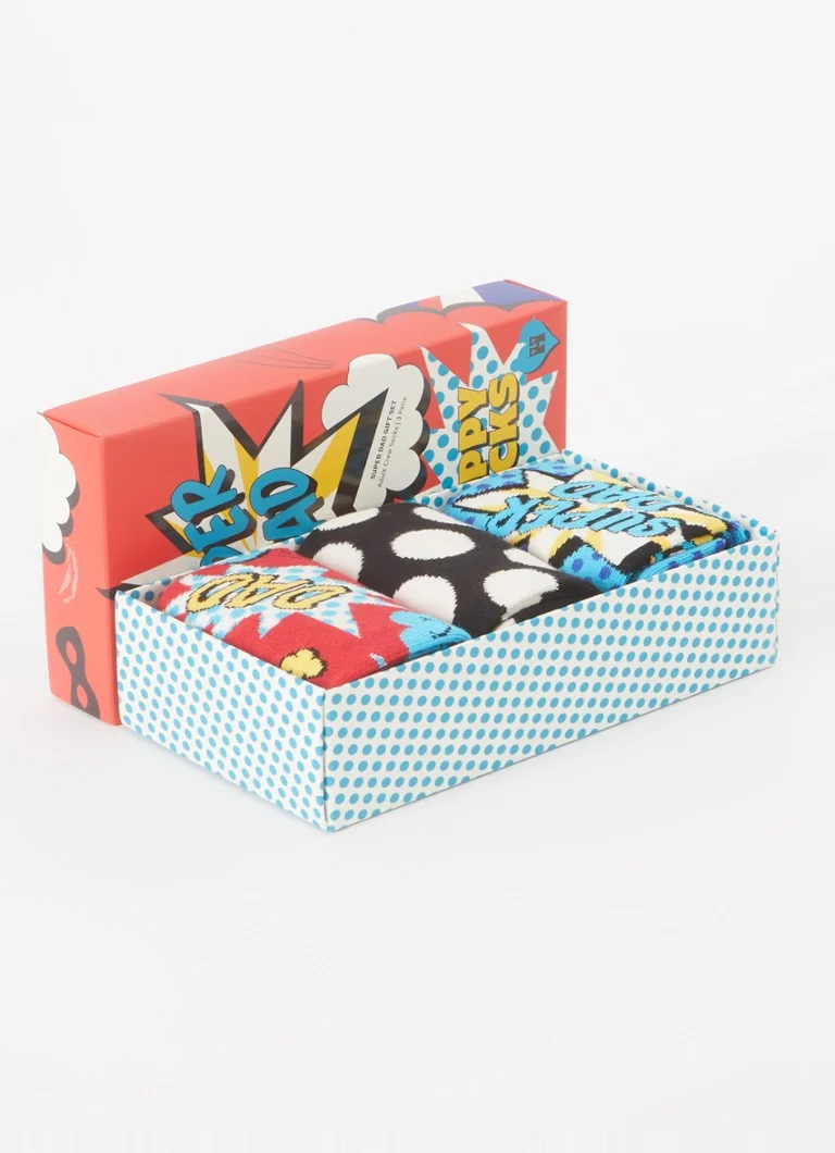 Pachet de 3 șosete Happy Socks, cadoul perfect pentru un tată minunat