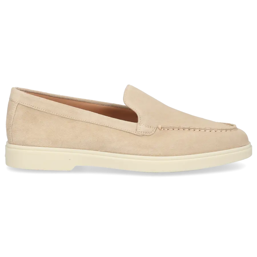 Santoni - Loafer 58856 Veloursleder - beige