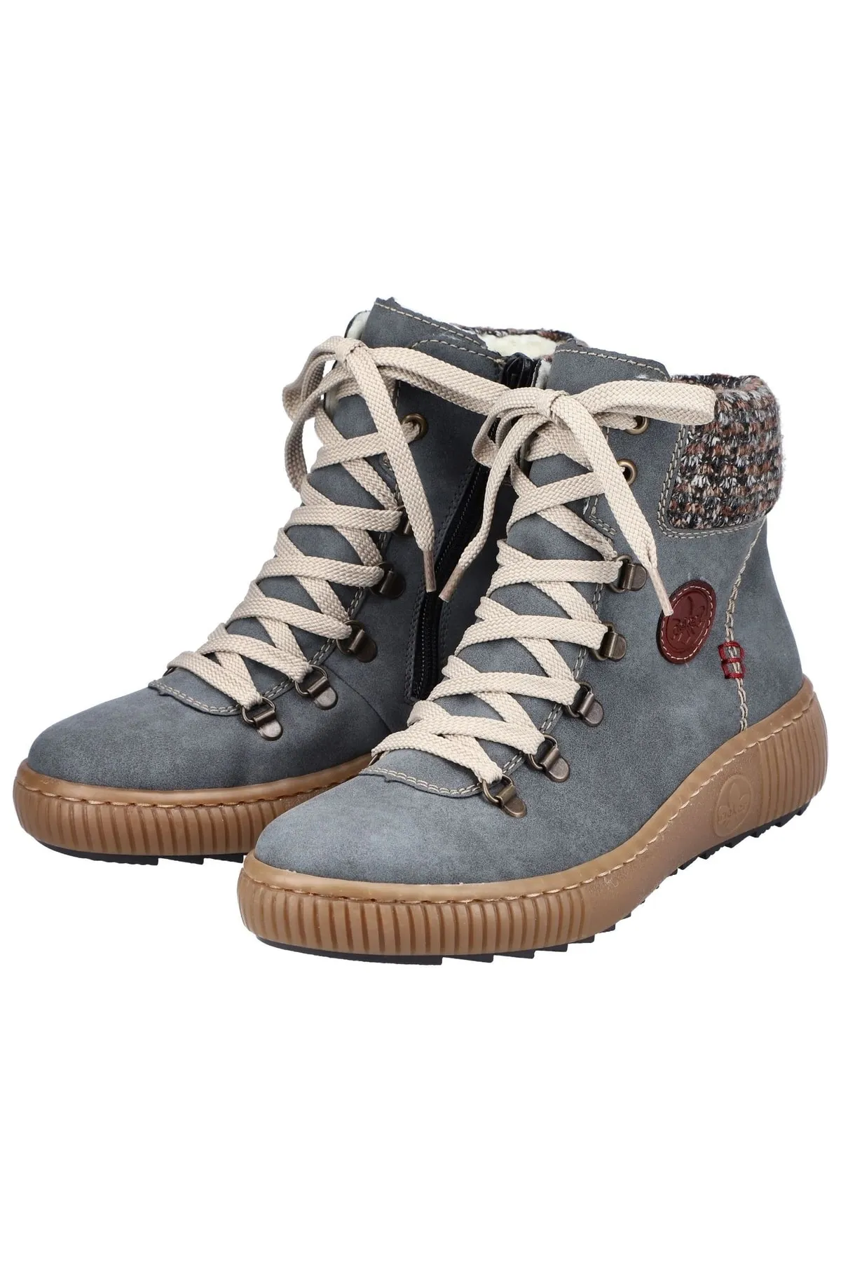 Rieker  Stiefelette - Blau - Flacher Absatz