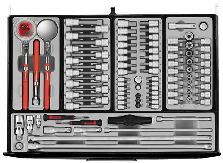 Teng Tools 122390125 MEGA MASTER set alata TCMM1011NBK kolica za alat 1226 dijelova 'Crno izdanje'