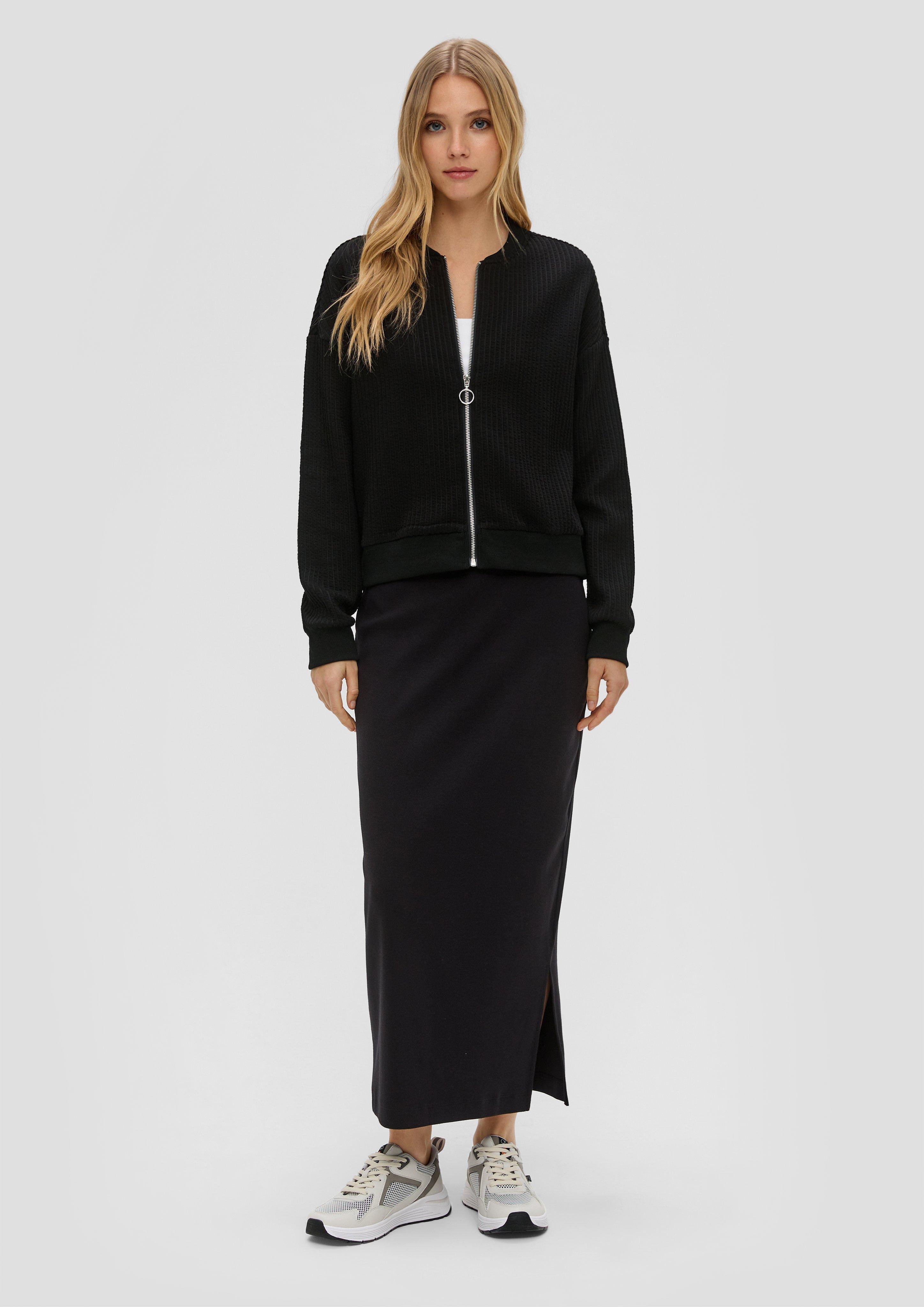 Blouson in gerippter Sweat-Qualität  2154128-9999