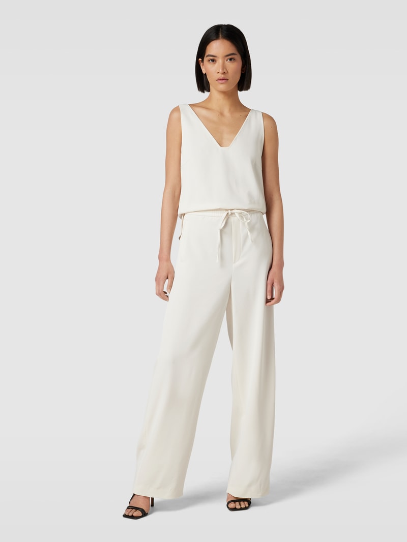 Jumpsuit mit V-Ausschnitt Modell 'AYLEN' in offwhite