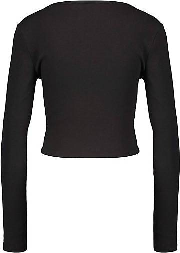 TOMMY-JEANS Damen Langarmshirt Cropped