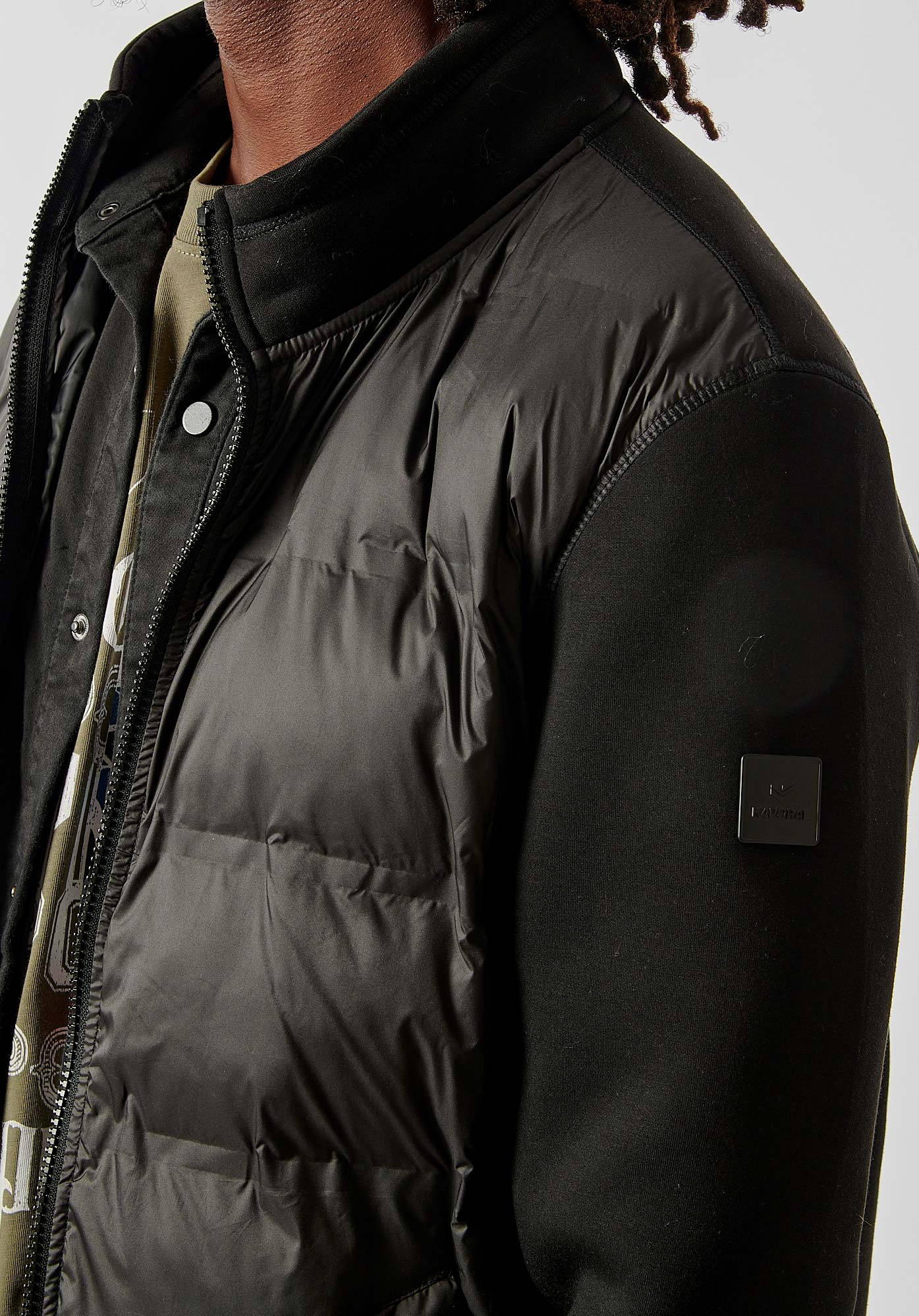 NEIL   Sweat bi-matière noir homme