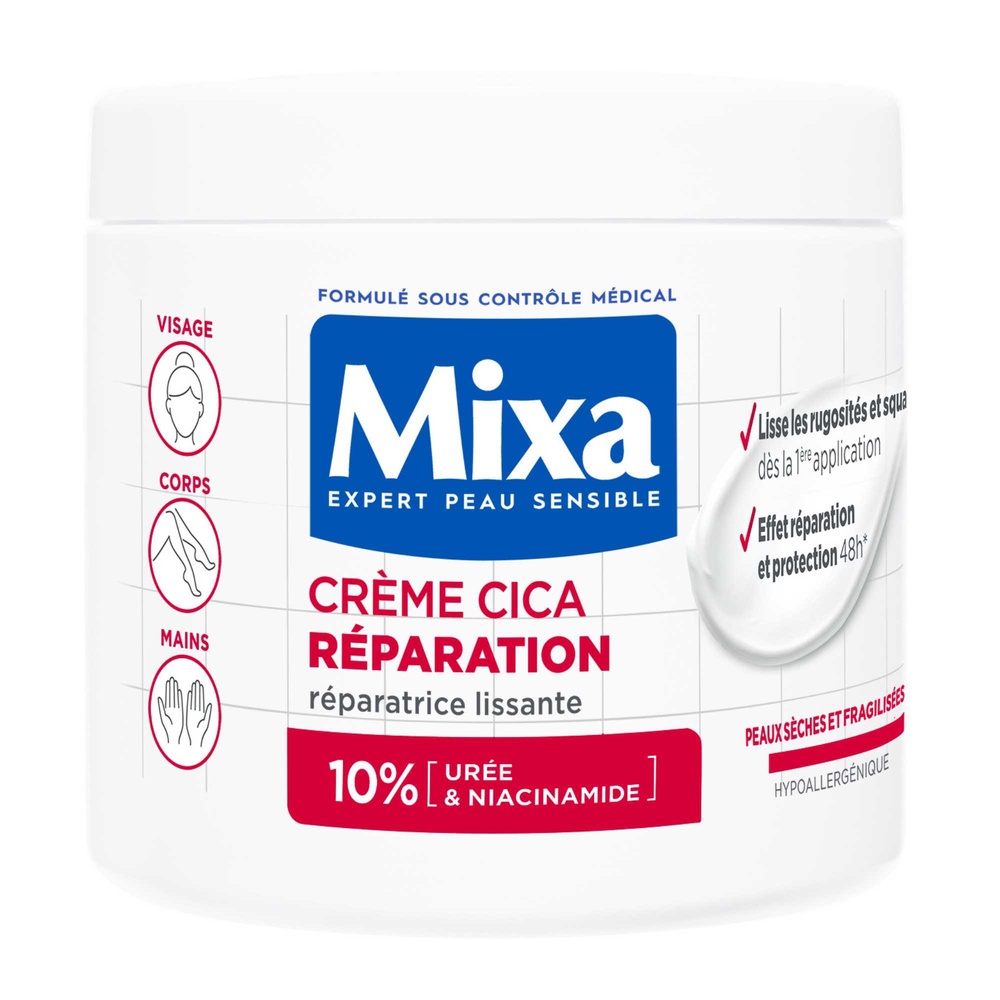 mixa Mixa Expert Peau Sensible Crème Réparatrice Lissante