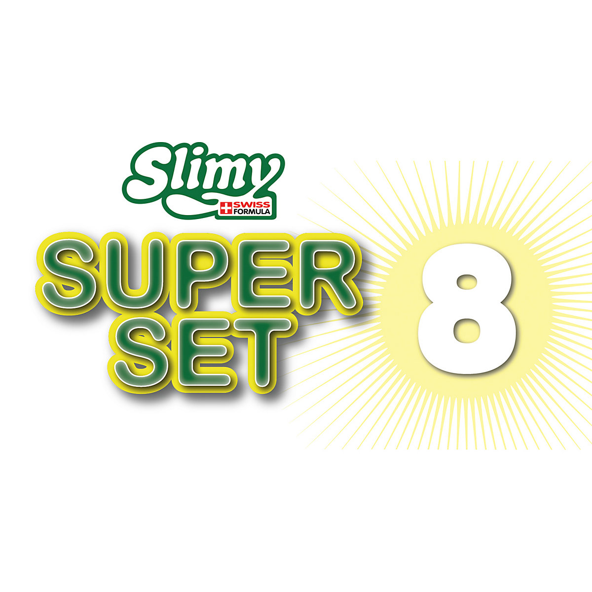 SLIMY® Super Set 8 x 100g - Original Slimy Slime Set mit 8 verschiedenen Spielmassen