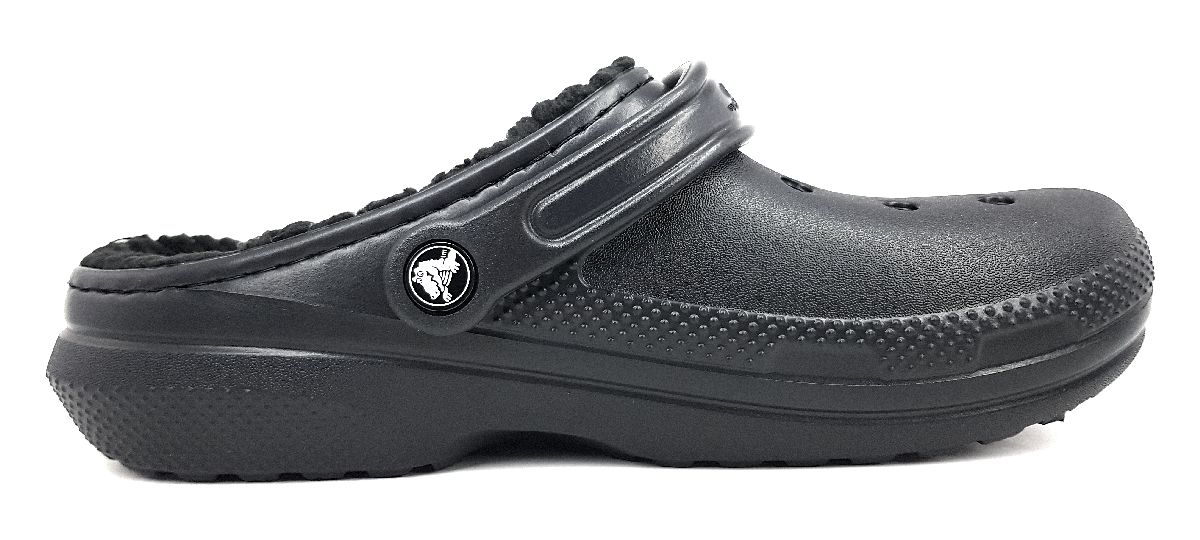 Crocs Classic Fuzz-Lined Clog 203591-060 Schwarz 060 Black/Black