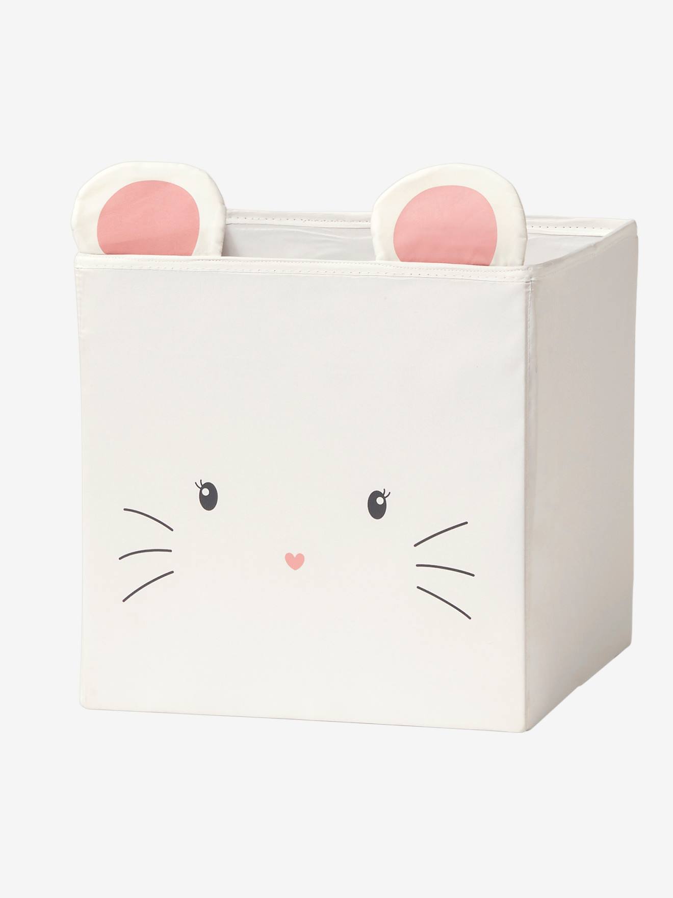Lot de 3 bacs de rangement Champêtre blanc imprimé