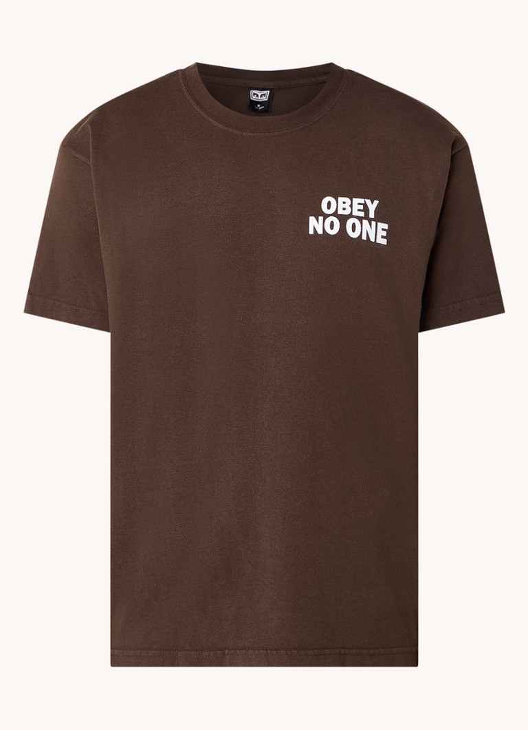 Obey No One T-shirt with front and back print