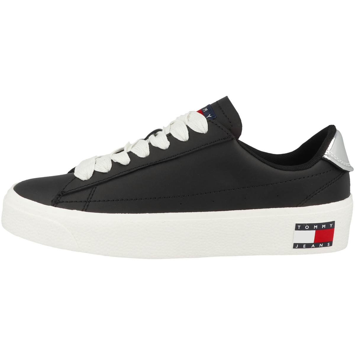Tommy Hilfiger Tommy Jeans Vulcanized Leather Plat LC Sneaker Low schwarz