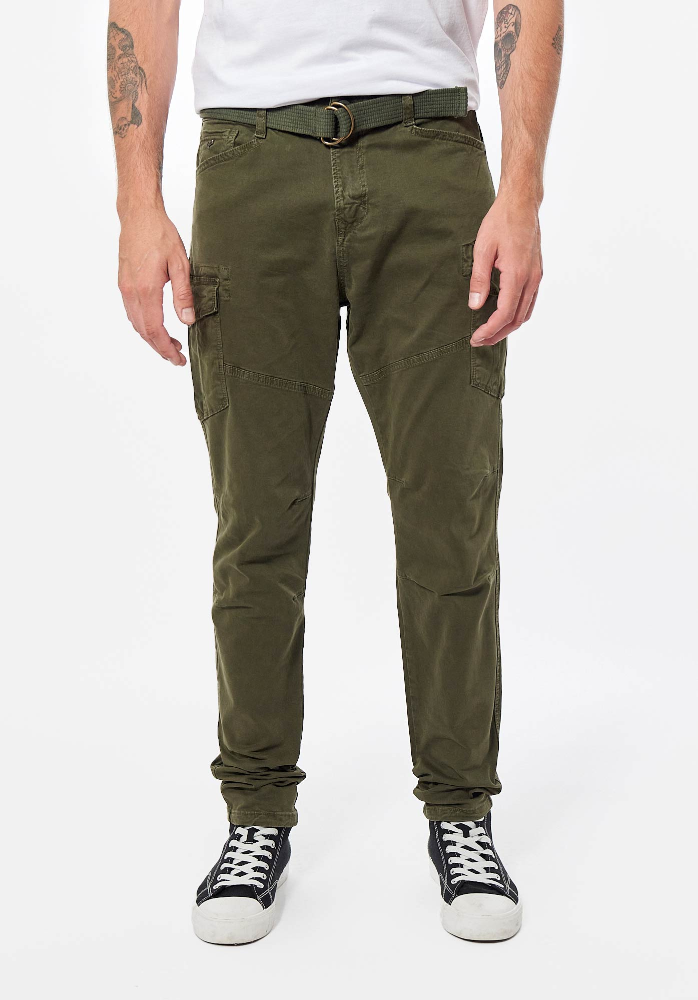KALI   Jean kaki slim Homme