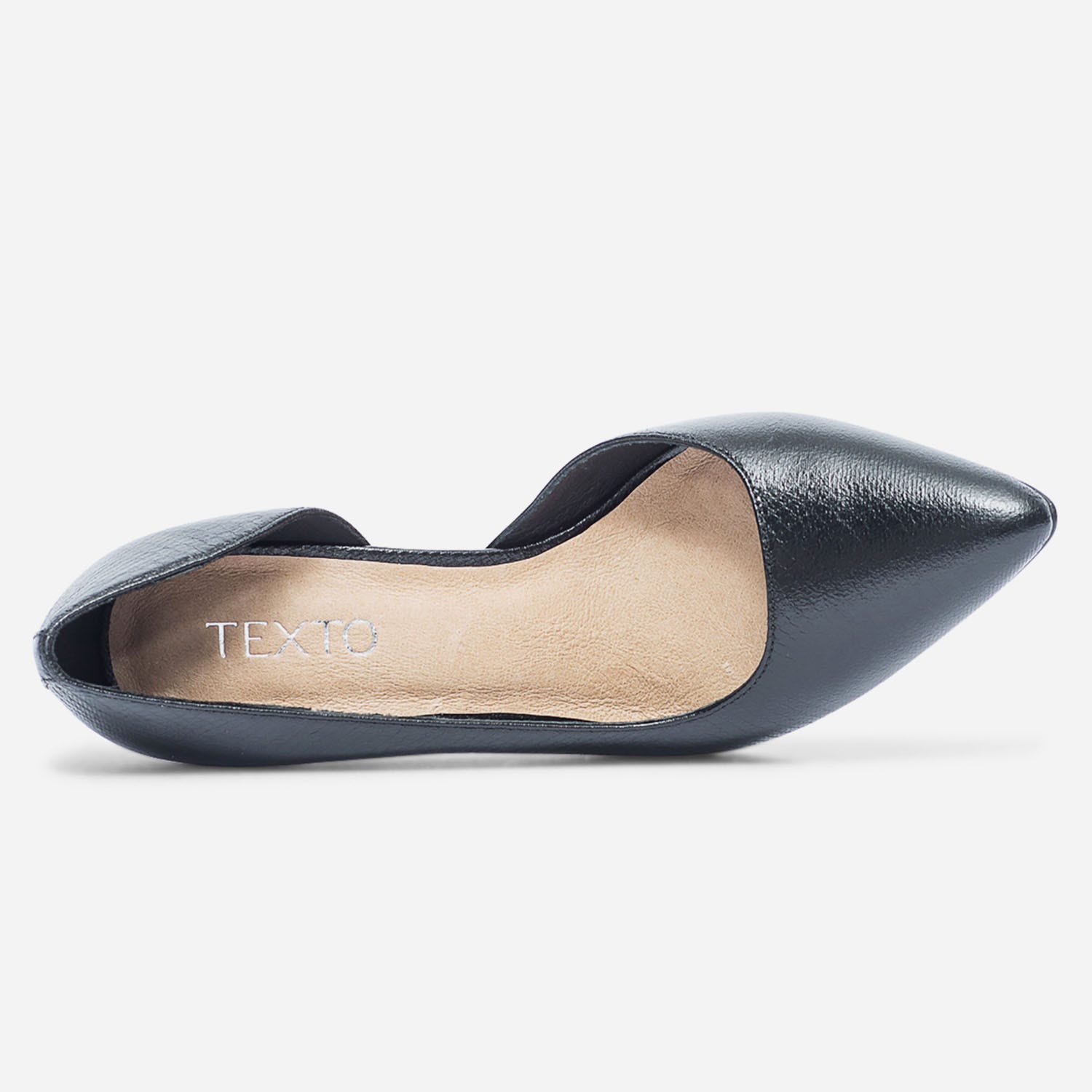 Stiletto TEXTO noir effet python