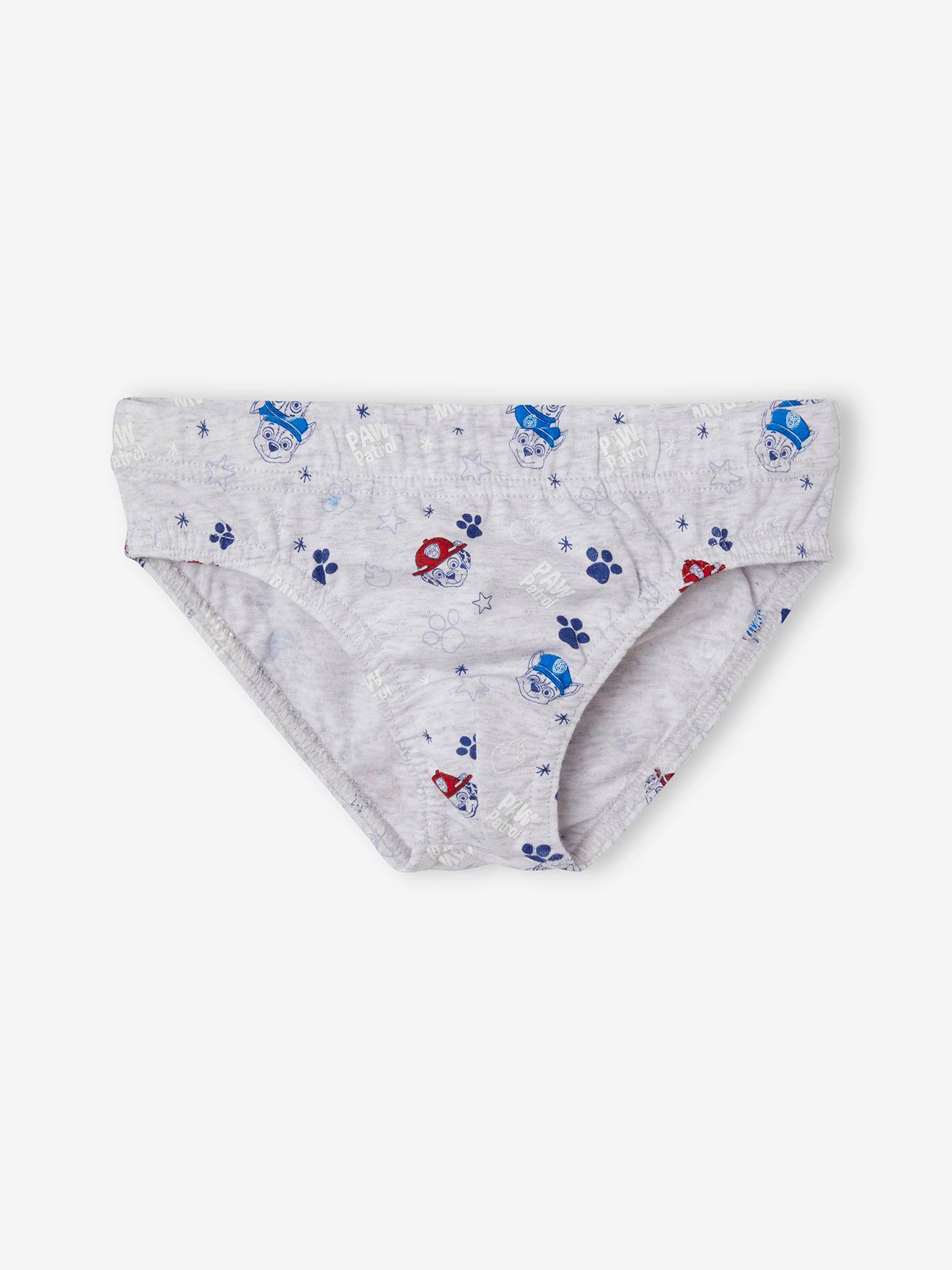 Lot de 3 slips garçon Pat Patrouille® bleu / rouge / gris chiné