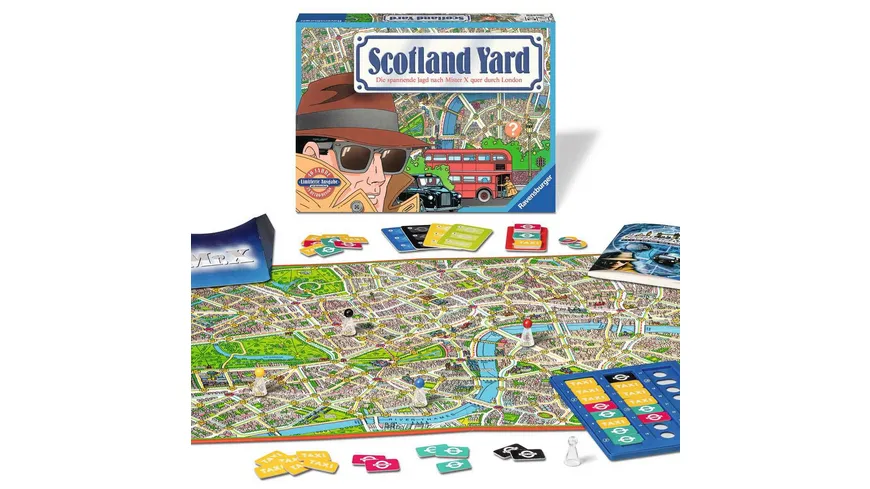 Ravensburger Spiel - Scotland Yard 40 Jahre Jubiläumsedition - im Retro-Design
