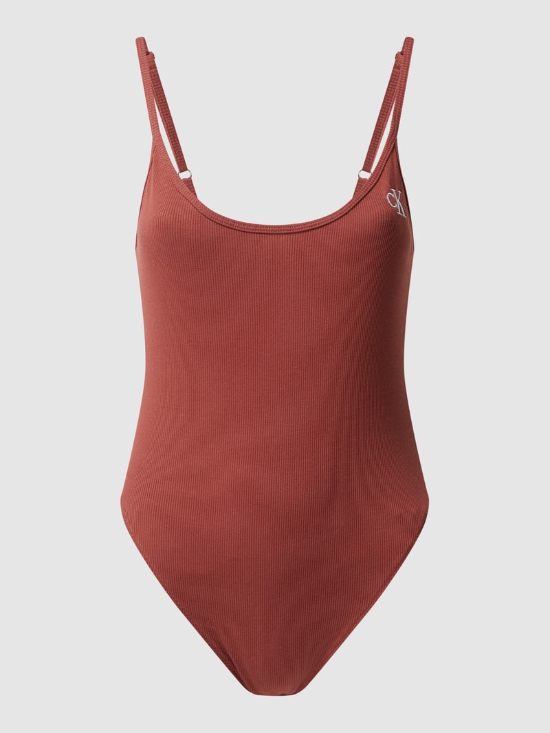 Body mit Logo-Print  in terrakotta