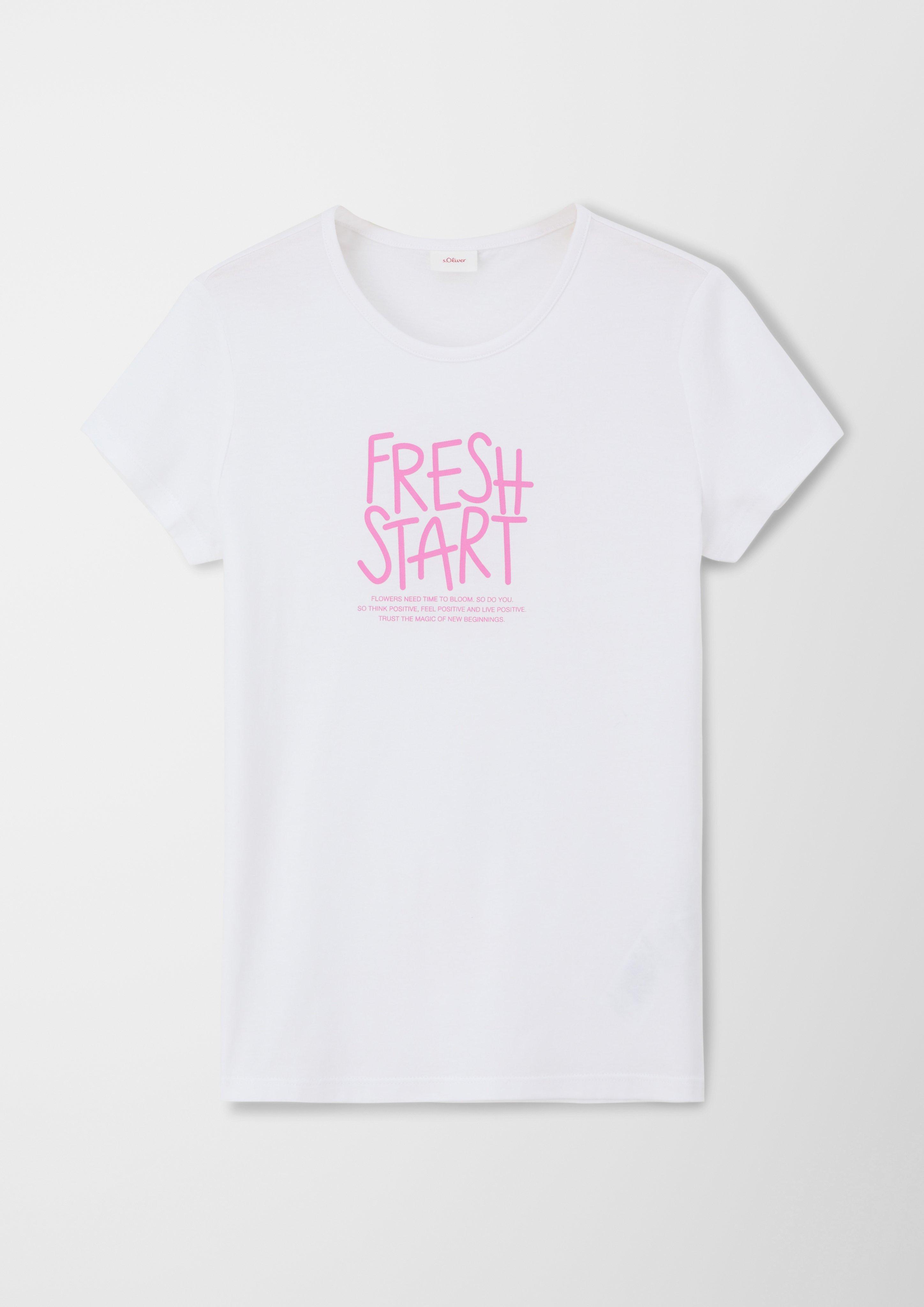 T-Shirt mit Statementprint  2130423-0100