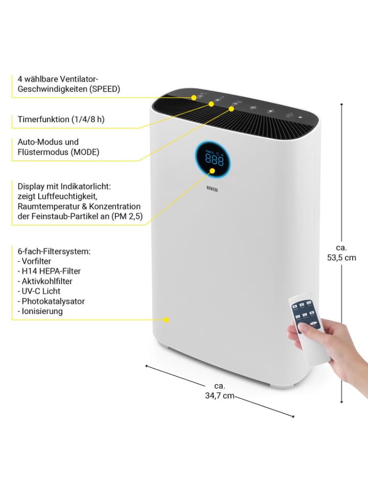 N8WERK Luftreiniger S - HEPA H14 günstig kaufen onesize