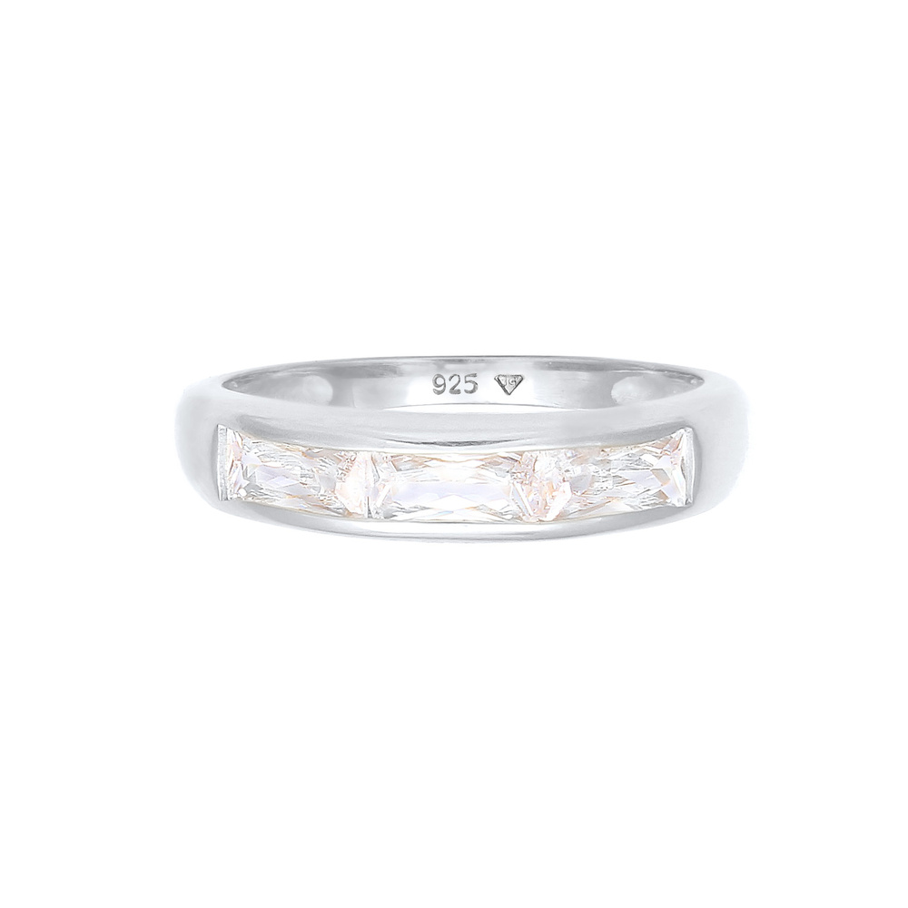 Elli Elli Bague Bague pour dames étincelantes avec des cristaux de zircone en 925/1000 Bague