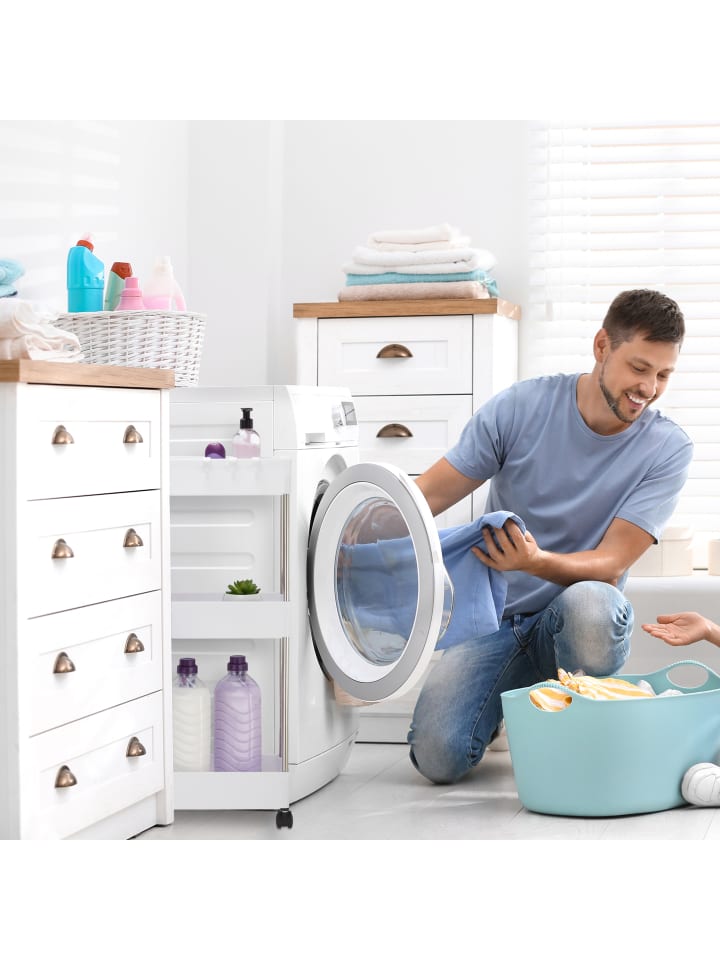relaxdays Nischenwagen in Grau - (B)15,5 x (H)70 x (T)40,5 cm günstig kaufen onesize