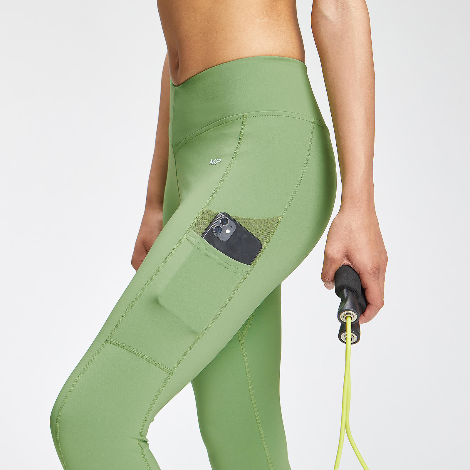 Legging ⅞ Repreve® MP Tempo pour femmes – Vert pomme