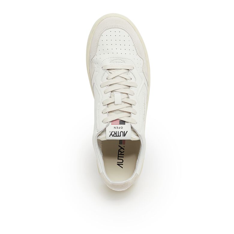 Autry Open Low leat/leat white