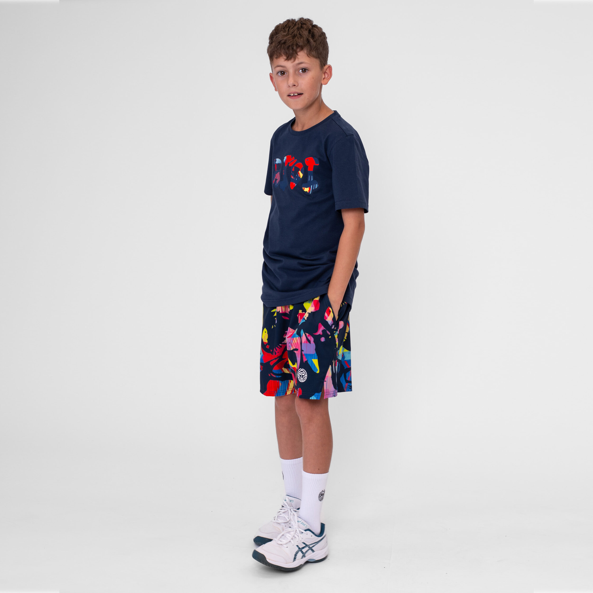 Wild Arts Shorts Jungen - Dunkelblau, Mehrfarbig
