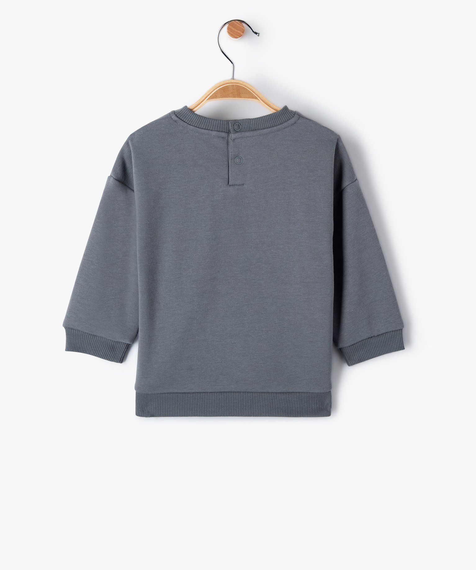 Sweat bébé Garçon en molleton motif hiver gris | GEMO