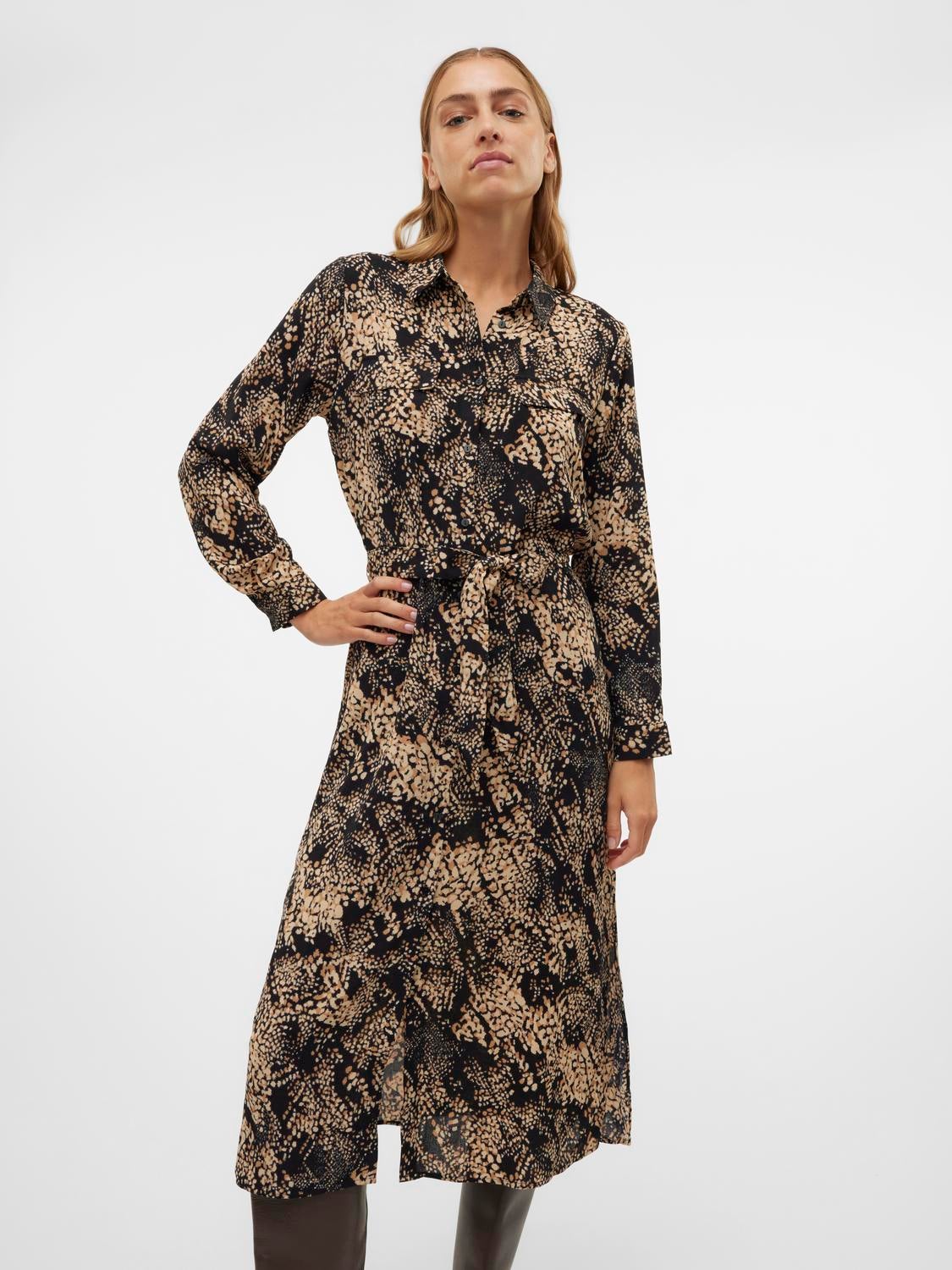 VMOFREYA Langes Kleid