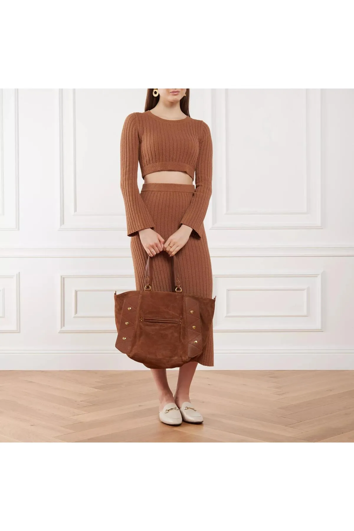 Jerome Dreyfuss  Handtasche - Braun - Strukturiert