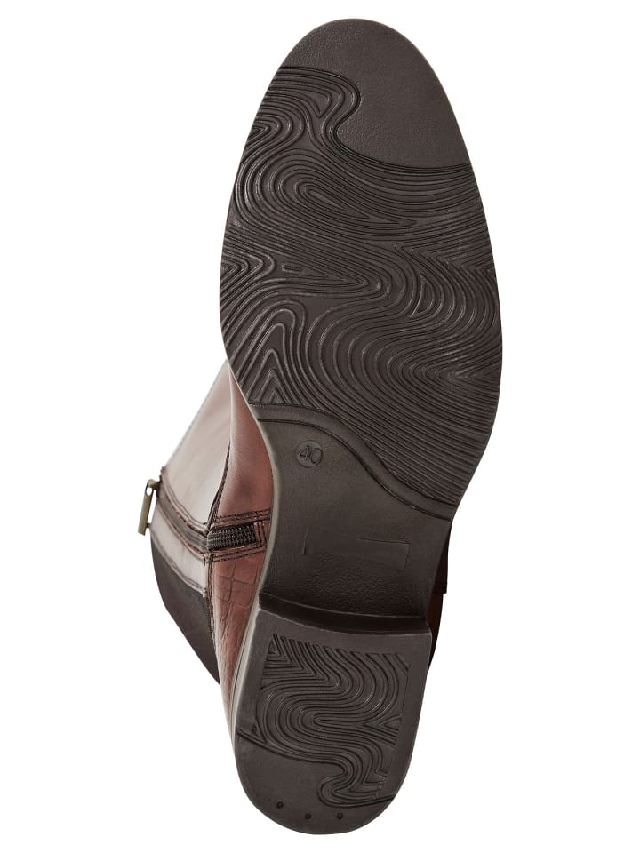 sheego Weitschaftstiefel in dunkelbraun günstig kaufen