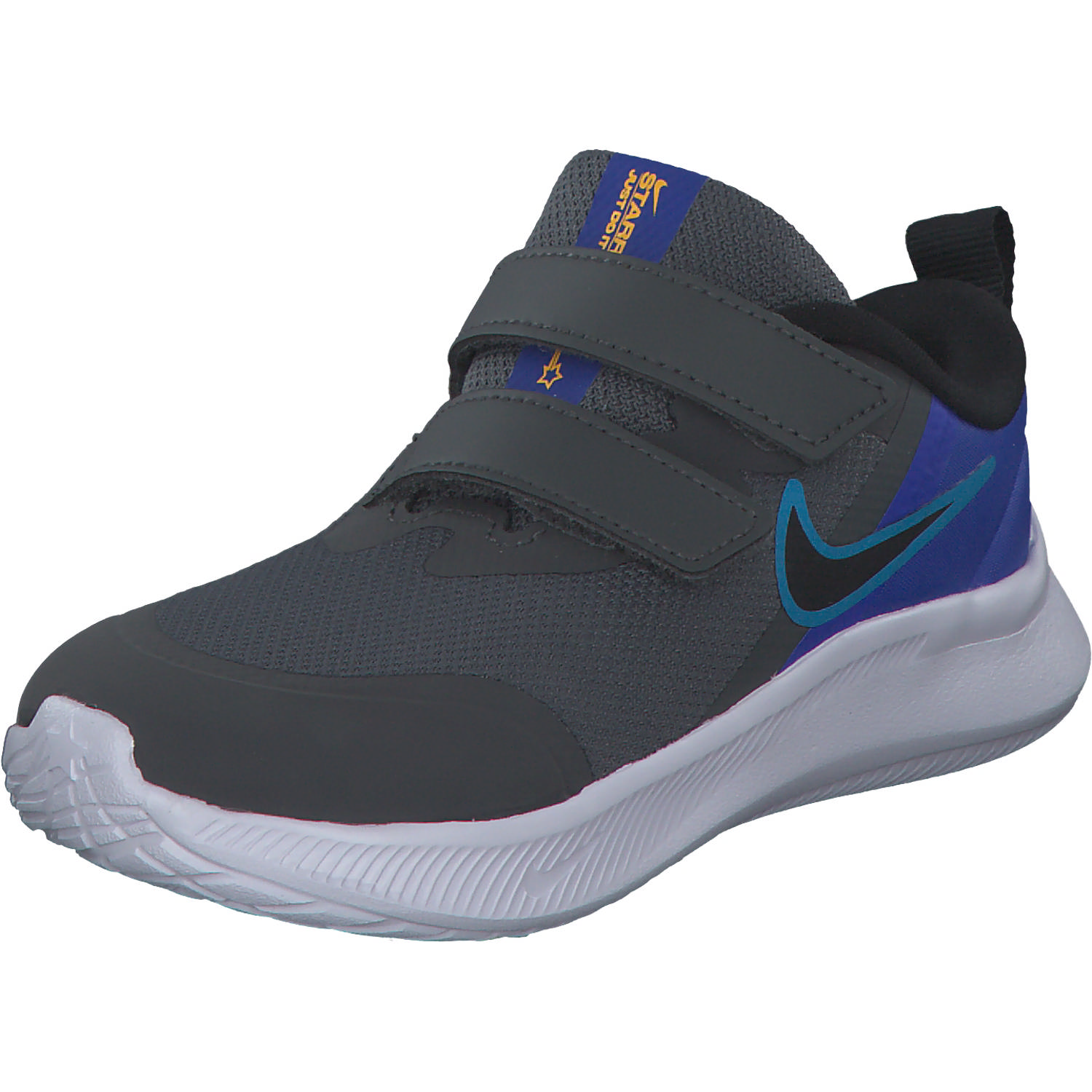Nike Star Runner 3 DA2778 M, Sneakers Low, Kinder, iron grey/black-blue lighting