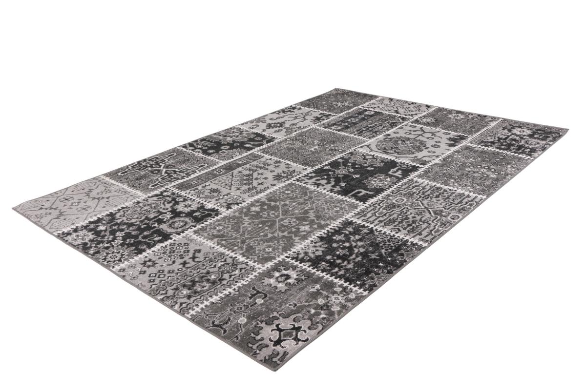 megusta Patchwork-Teppich Teppich Grau 160cm x 230cm