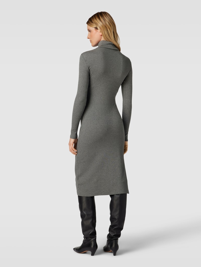 Midikleid mit Rollkragen in anthrazit