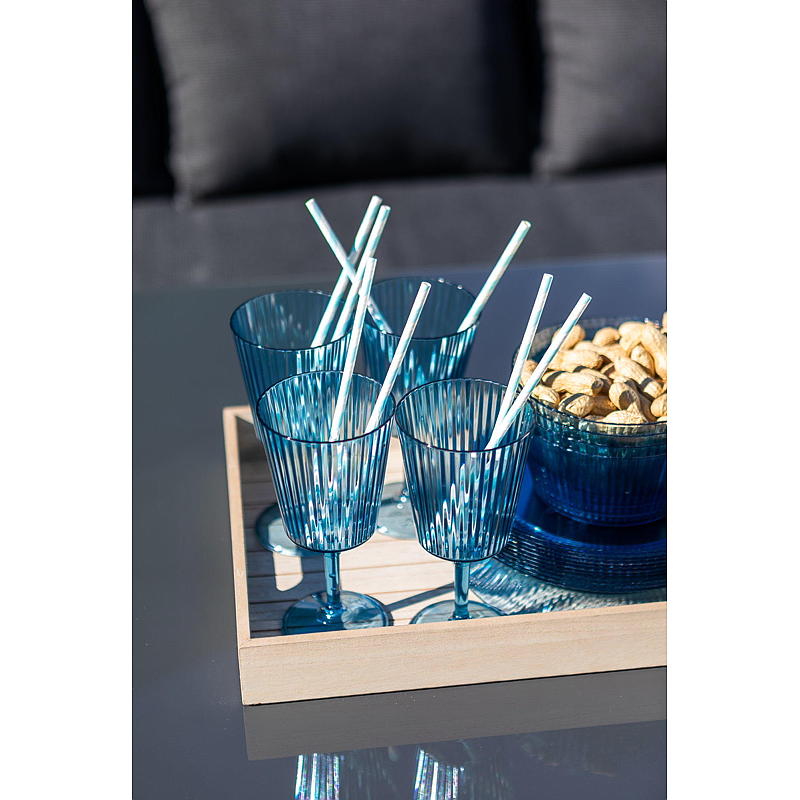 Cuisine Stettglass h 18,5 cm plast blå