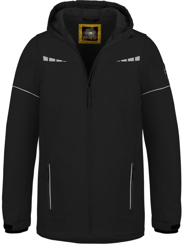 Normani Outdoor Sports Kinder Softshelljacke Galway in Schwarz günstig kaufen