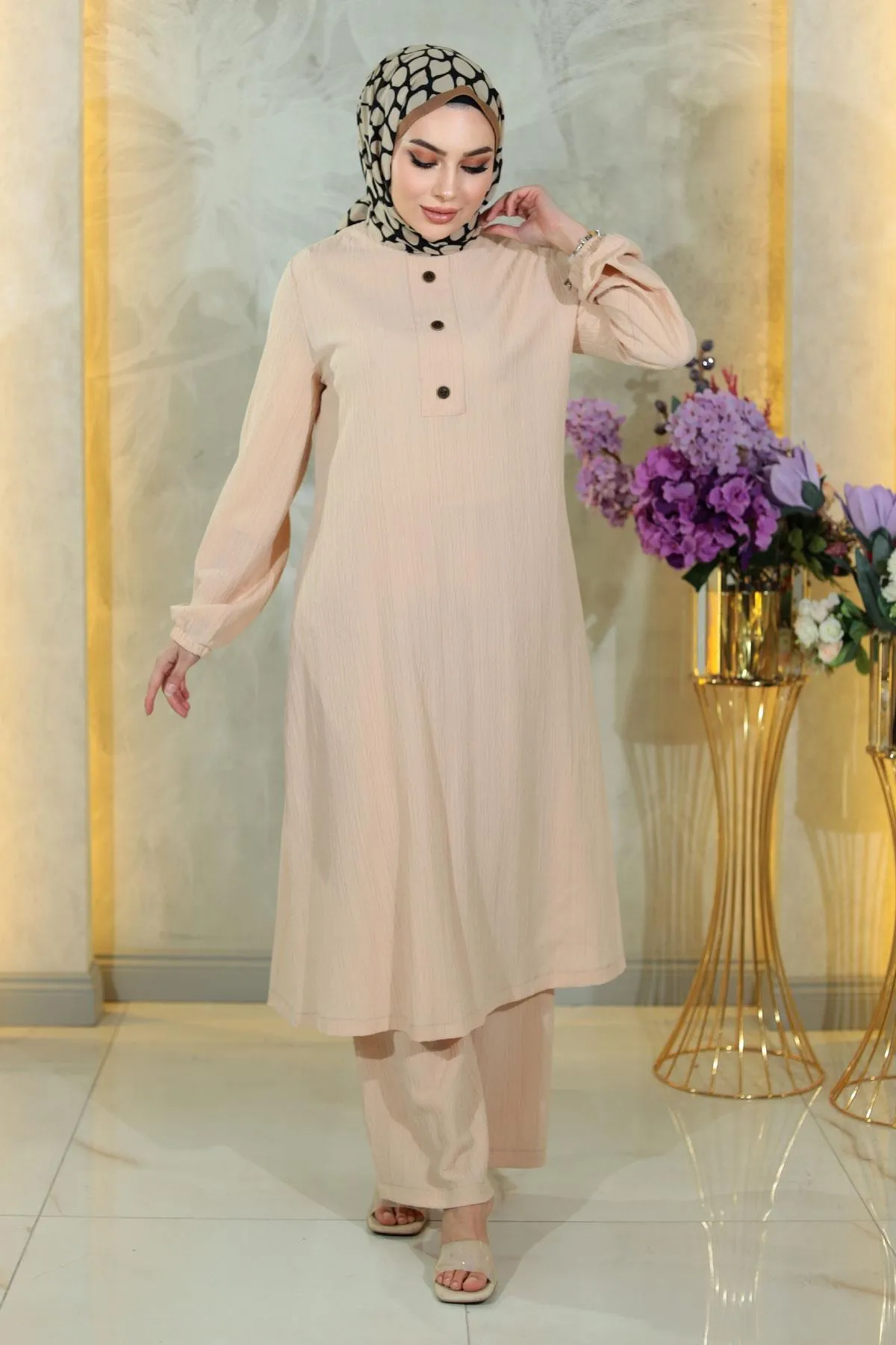 Modamihram  Zweiteiler - Beige - Regular Fit