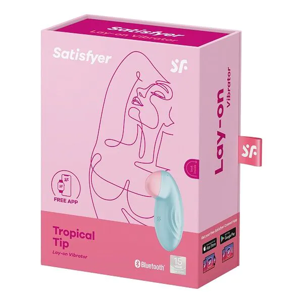 Satisfyer Tropical Tip Lyseblå