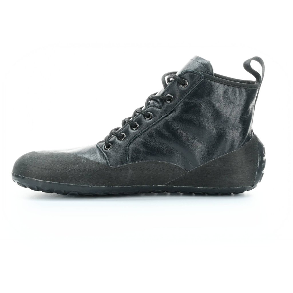 Saltic Vintero Black Nappa Barfußstiefeletten