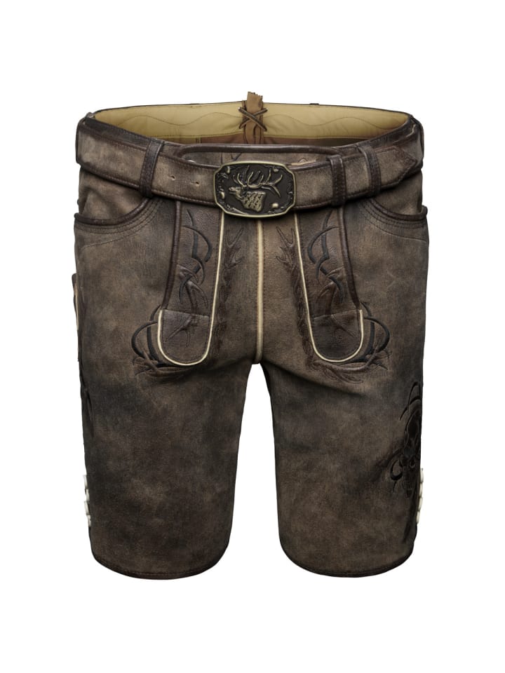 Spieth & Wensky Lederhose Demos in dunkelbraun günstig kaufen