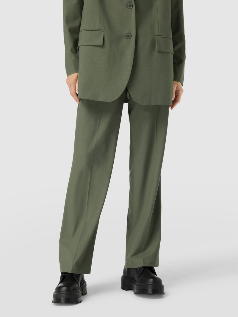 Bundfaltenhose mit Stretch-Anteil - Ana Johnson X P&C in khaki