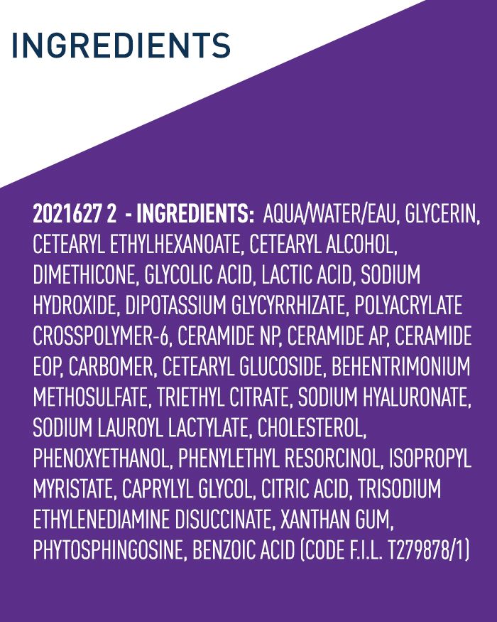 Sérum exfoliant de nuit régénérant pour la peau, à base d'AHA et d'un mélange d'acides glycolique et lactique.