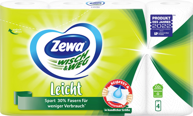 Zewa Küchenrolle Wisch & Weg Leicht (4x48 Blatt)