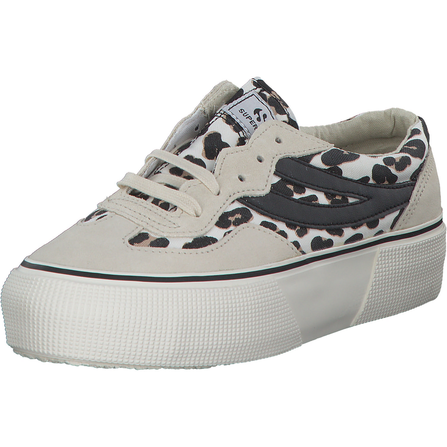 Superga 2750 AGG S4121SW, Schnürschuhe, Damen, white avorio lt. beige