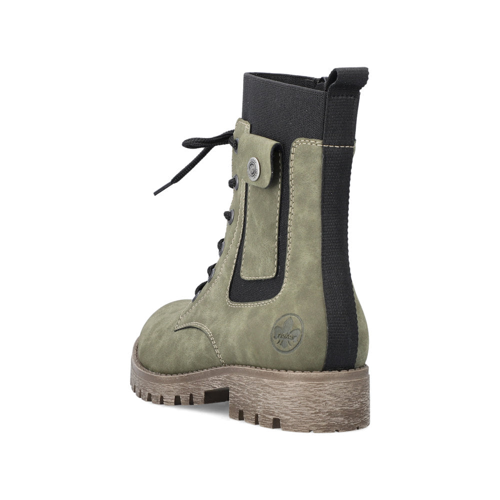 Rieker Damen Biker Boots laubgrün