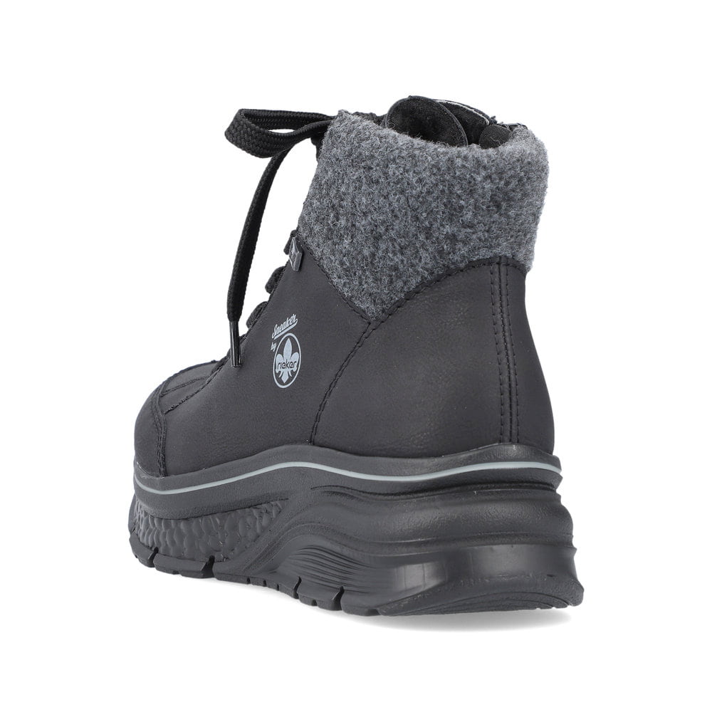 Rieker Damen Sneaker High tiefschwarz
