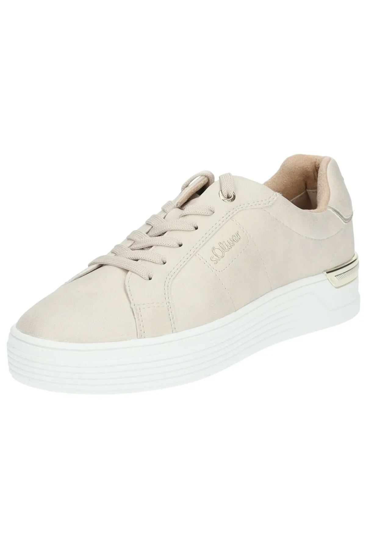 s.Oliver  Sneaker - Beige - Flacher Absatz